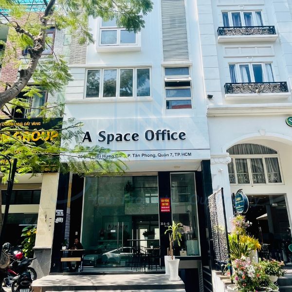 Mặt tiền tòa nhà A Space Office cho thuê phòng họp quận 7 tại khu đô thị Phú Mỹ Hưng.