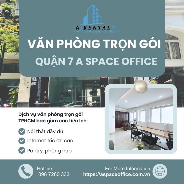 Tòa nhà cho thuê văn phòng trọn gói Quận 7 TPHCM tại A Space Office