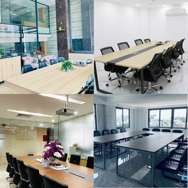 Phòng họp tại A Space Office đầy đủ tiện nghi cho mọi cuộc họp quan trọng của doanh nghiệp.