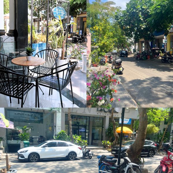 Không gian xung quanh bên ngoài tòa nhà cho thuê phòng họp Quận 7