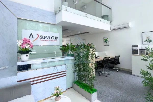 Khu vực sảnh tiếp khách hàng và lễ tân 