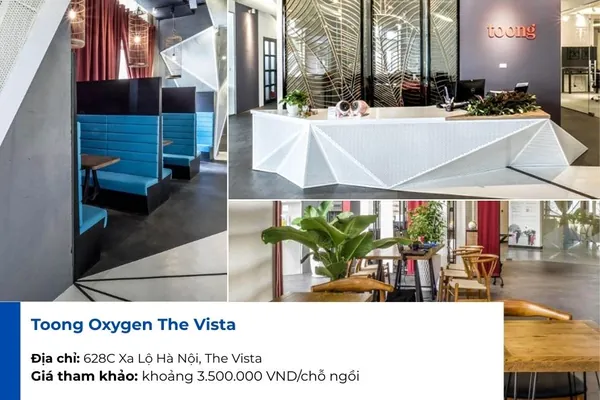 Đơn vị cho thê văn phòng chia sẻ Quận 2 Toong Oxygen
