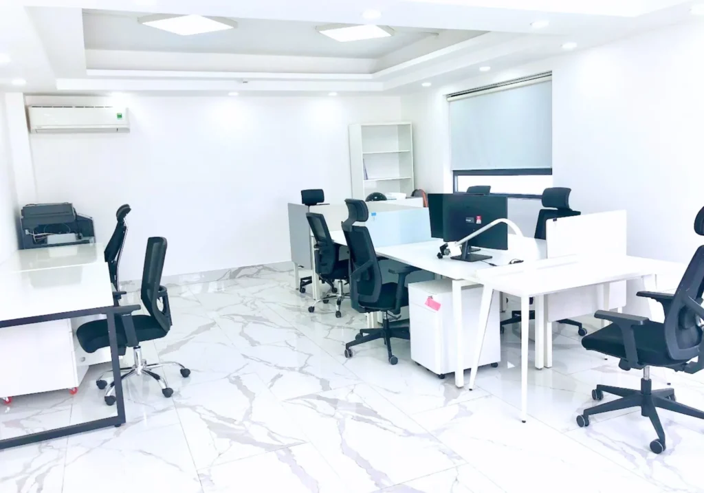 Không gian văn phòng trọn gói đầy đủ nội thất