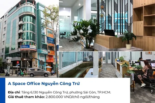 Không gian làm việc chuyên nghiệp tại A Space Office Nguyễn Công Trứ