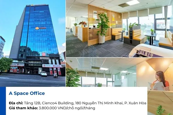 A Space Office cho thuê văn phòng chia sẻ Quận 3 tại Nguyễn Thị Minh Khai