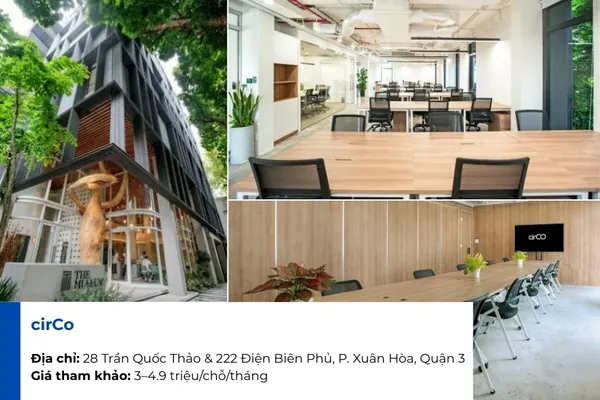 Circo đang mở rộng rất nhiều chi nhánh cho thuê văn phòng chia sẻ Quận 3