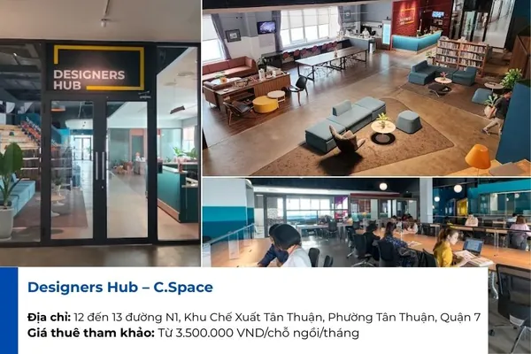 Không gian tại C.Space phù hợp cho freelancer và starup