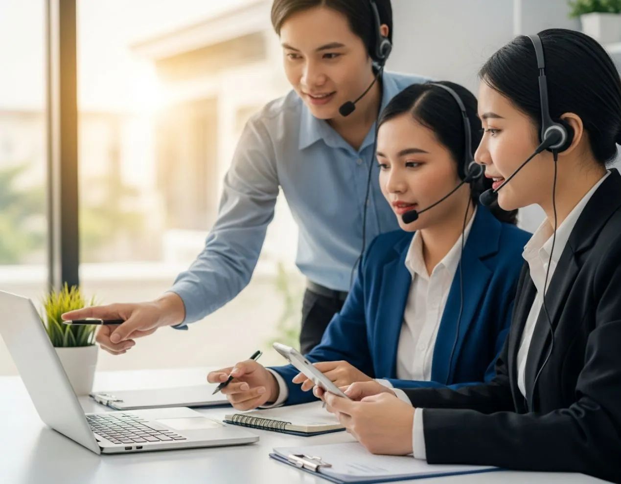 Đội ngũ chuyên viên tận tâm chăm sóc khách hàng