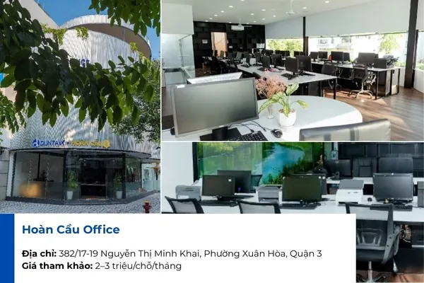 Hoàn Cầu Office chú trọng vào không gian riêng tư và nhỏ