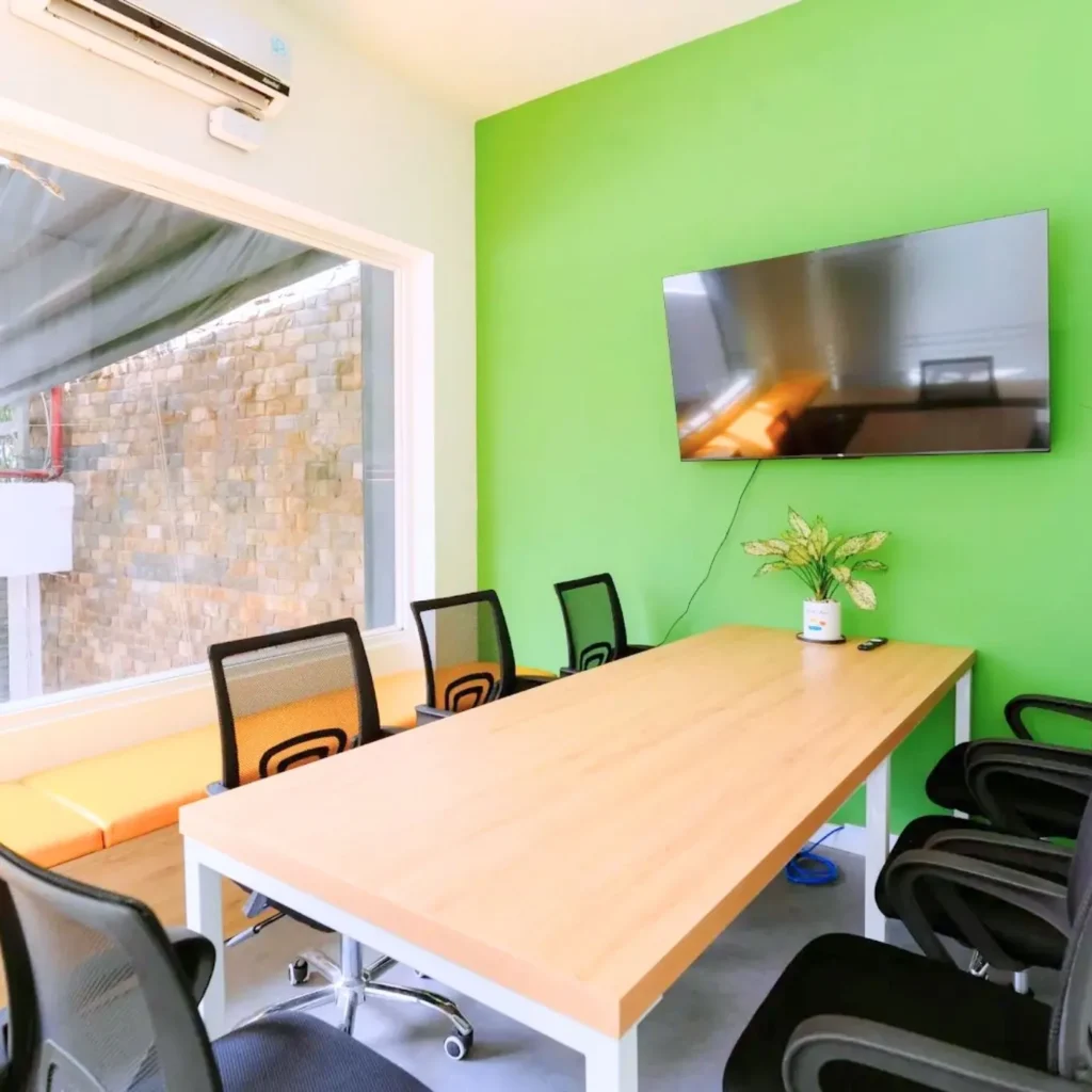 Không gian phòng họp đầy đủ tiện nghi