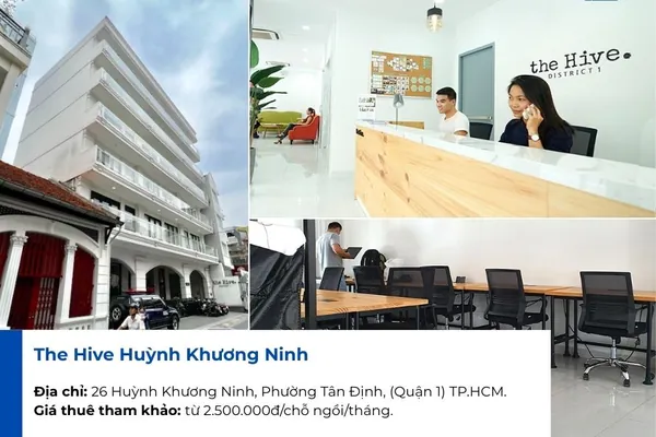 Thiết kế không gian làm việc chung nổi bật tại The Hive