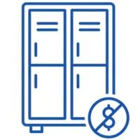 Miễn phí tủ locker để đồ