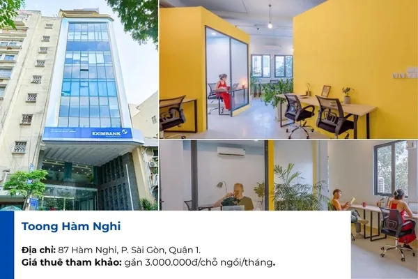 Không gian cho thuê văn phòng chia sẻ tại Toong