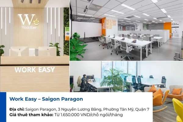 Work Easy Saigon là đơn vị cho thuê văn phòng chia sẻ Quận 7 uy tín