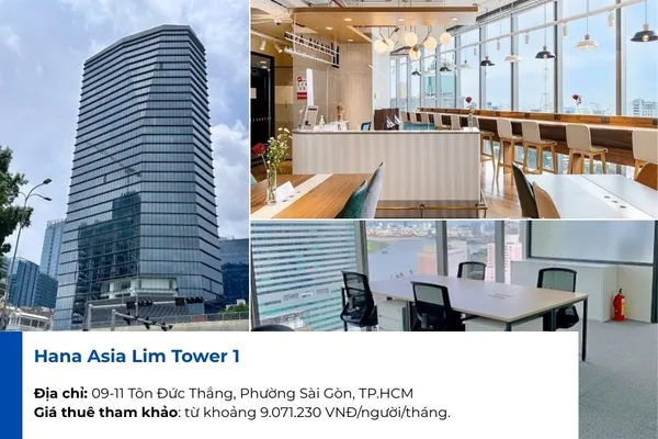 Coworking space Quận 1 Hana Asia Lim Tower 1.