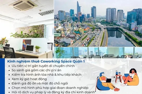 Kinh nghiệm thuê coworking space Quận 1.