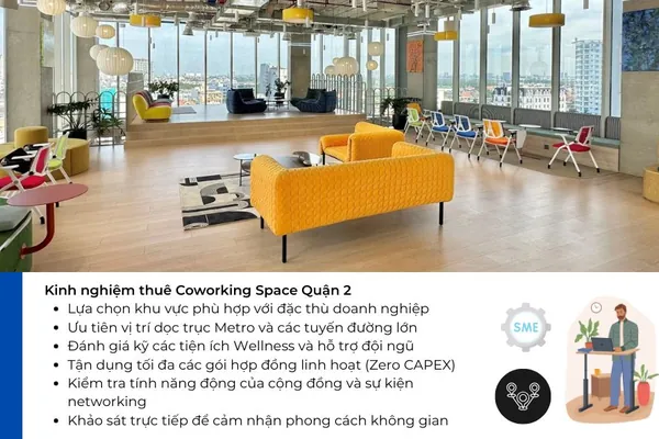 Kinh nghiệm thuê Coworking Space Quận 2.