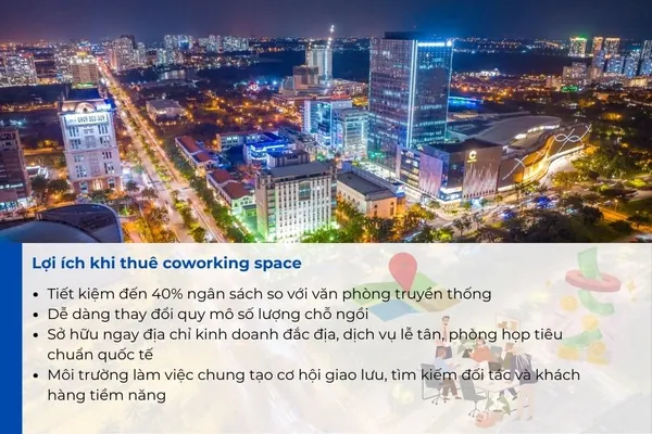 Lợi ích khi thuê Coworking Space.