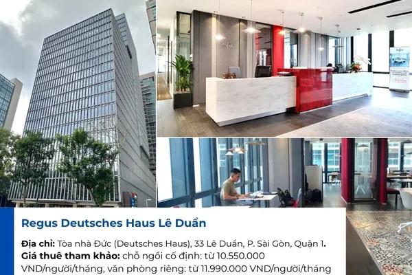 Coworking space Regus Deutsches Haus.