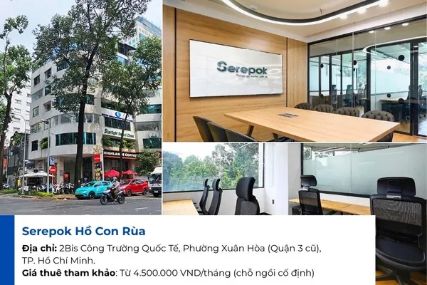 Serepok Hồ Con Rùa Coworking Space Quận 3.