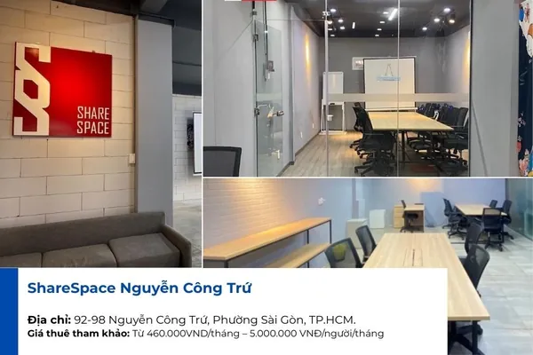 Coworking ShareSpace Nguyễn Công Trứ.